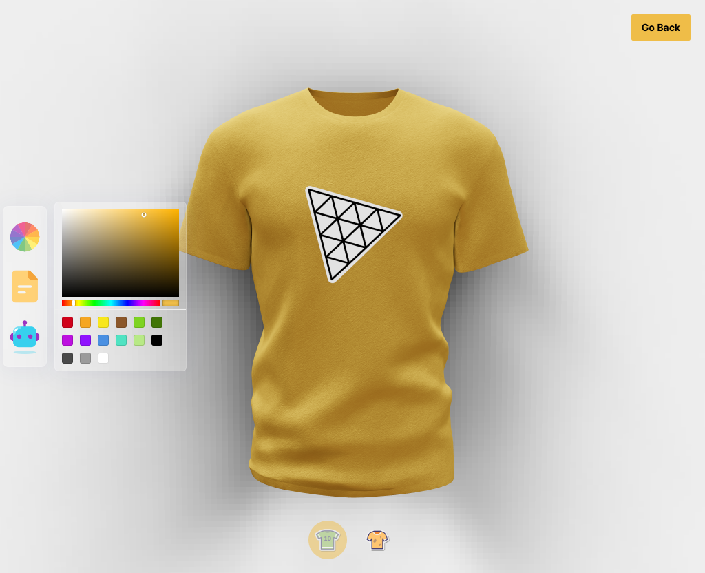 3D T-shirt - 3D Tshirt project screenshot